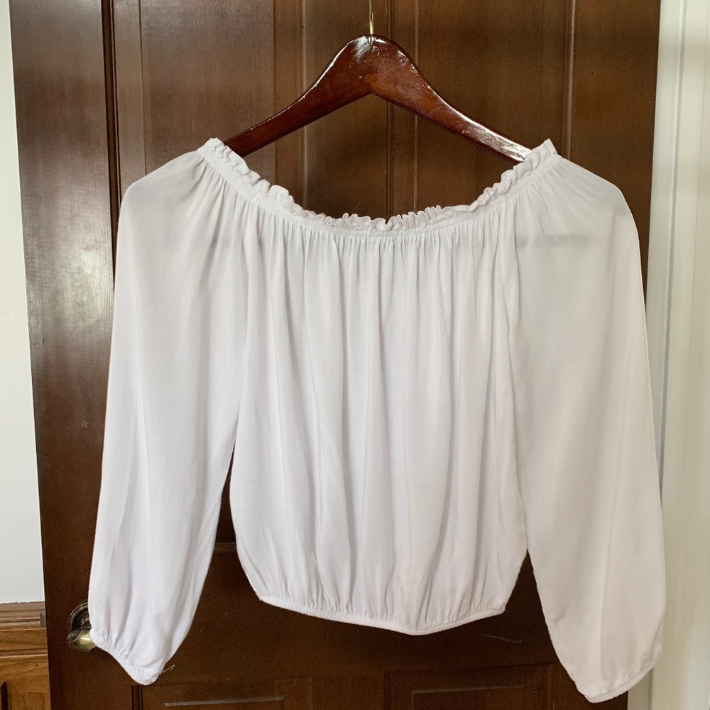 Brandy Melville white cotton blouse